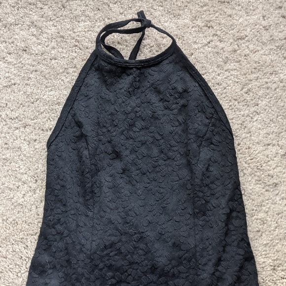 Black Halter Dress - Picture 2 of 5